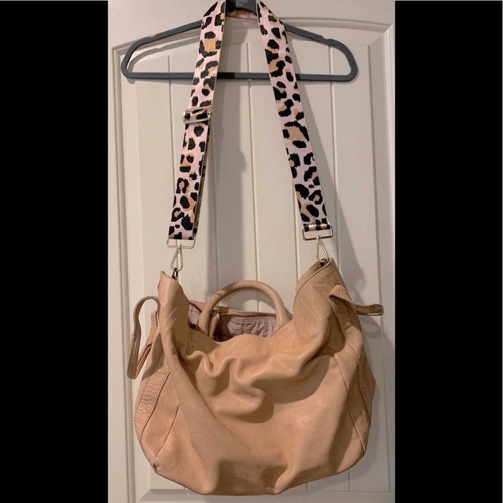 FREE PEOPLE “Leslie” Leather Tote NWOT